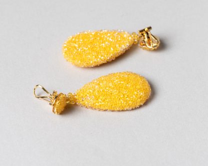 Pendientes Daimiel de cristal de Swarovski amarillo