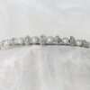Tiara de plata con circonitas y perlas de agua dulce