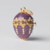 Colgante Huevo Faberge Morado
