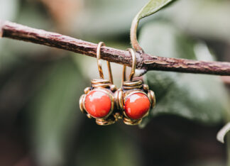 Pendientes Aristo Coral