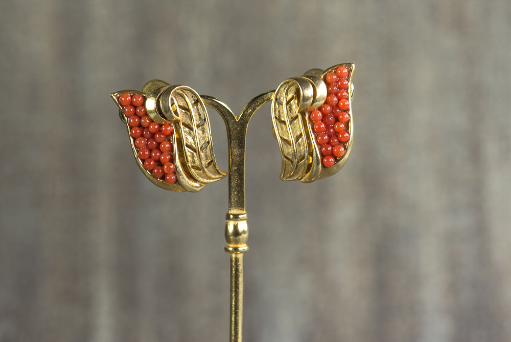 Darcon Coral Earrings