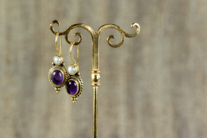 Pendientes Hank Amatista