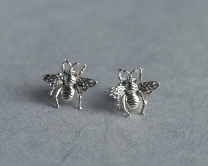 Pendientes Mosca Plata