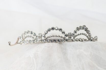 Tiara de plata y circonitas inspirada en la Tiara de Grace Kelly