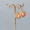 Pendientes Adiel Coral Tallado