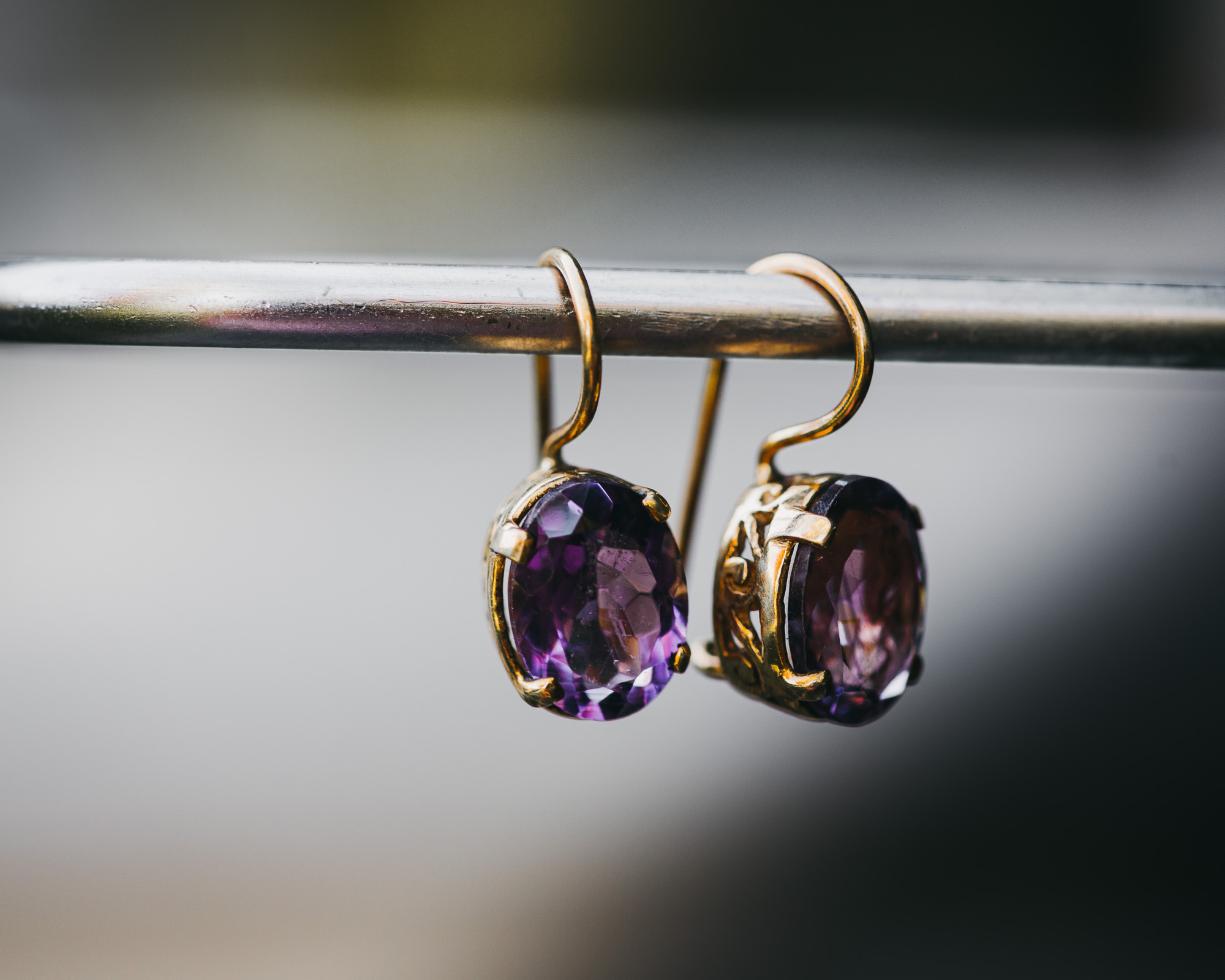 Pendientes Juliet Amatista