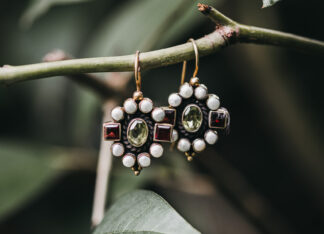 Pendientes Philomena Peridoto