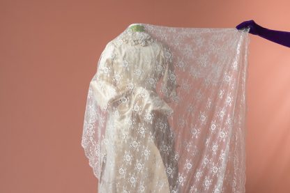 Mantilla de novia Nopal reproduccion del Siglo XIX