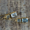 Pendientes Howard topacio en plata dorada con piedra natural