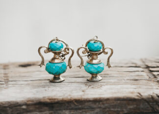 Pendientes Juana de Hansburgo Turquesa