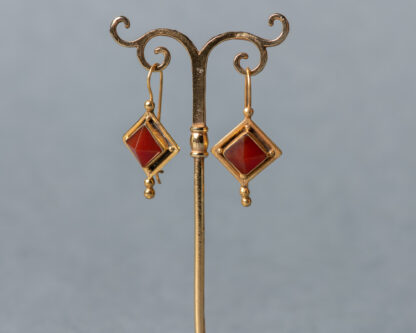 Pendientes Arisba Cornalina