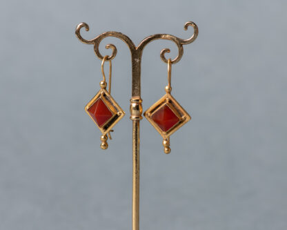 Pendientes Arisba Cornalina