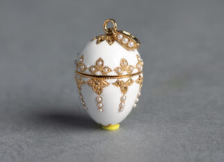 Colgante Faberge Blanco