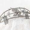 Diadema de plata y circonitas para novia