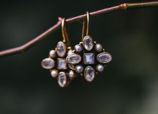 Piedra de la Luna Pendientes Owen