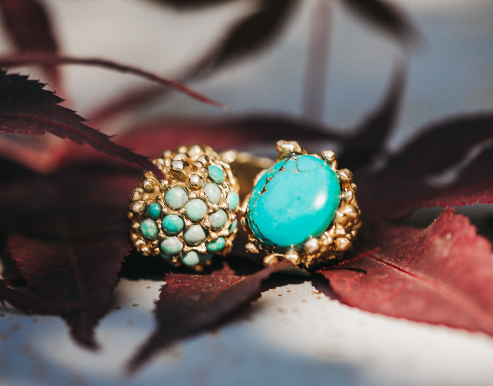 Anillo Palma Turquesa