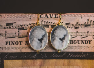 Pendientes Camafeo Ágora Negro