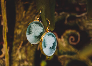 Pendientes Camafeo Ágora Verde