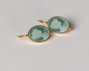 Pendientes Agora Camafeo Verde