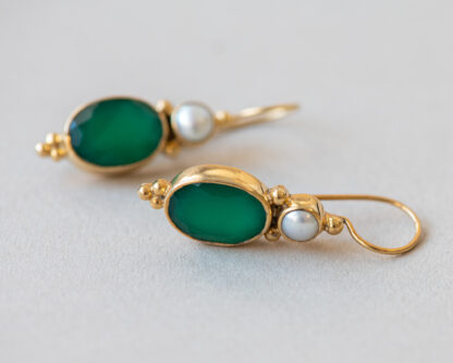 Pendientes Romeo Jade Verde