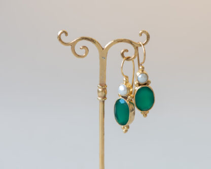 Pendientes Romeo Jade Verde