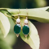 Pendientes Romeo Jade Verde