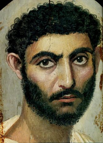 retratos romanos pintura