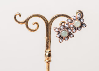 Pendientes Piedade reproduccion de una joya Victoriana