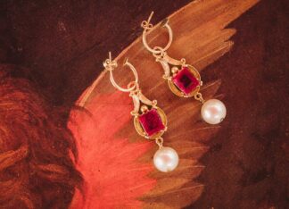 Pendientes Lucrecia de Medici Rubi