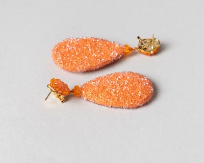 Pendientes Daimiel de cristal de Swarovski naranja