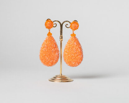 Pendientes Daimiel de cristal de Swarovski naranja