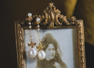 Pendientes Aprilla Dorado