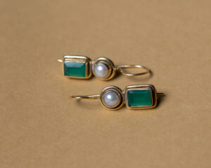Pendientes Alida Jade Verde