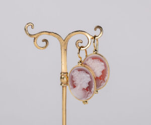 Pendientes Agora Camafeo Rosa
