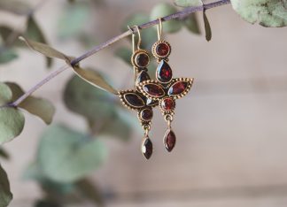 Pendientes Simone Granate