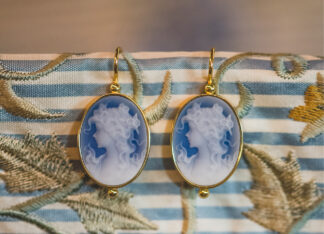 Pendientes Camafeo Ágora Azul