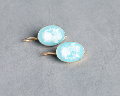 Pendientes Camafeo Agora Azul