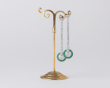 Pendientes Ojo de Perdiz Redondo Verde
