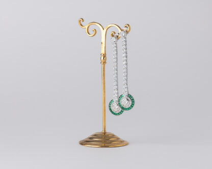 Pendientes Ojo de Perdiz Redondo Verde