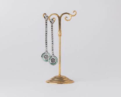 Pendientes Ojo de Perdiz Redondo Verde