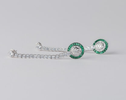 Pendientes Ojo de Perdiz Redondo Verde