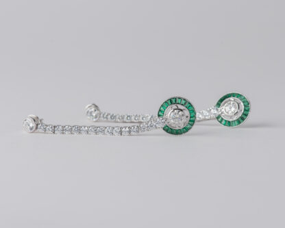 Pendientes Ojo de Perdiz Redondo Verde