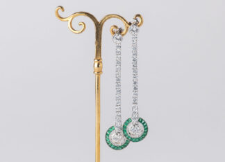 Pendientes Ojo de Perdiz Redondo Verde