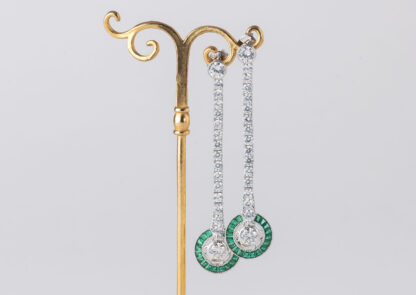 Pendientes Ojo de Perdiz Redondo Verde