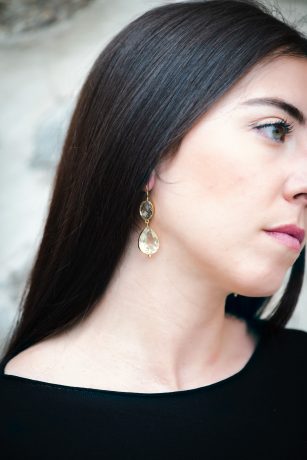 Pendientes citrino
