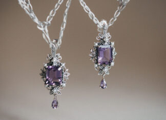 Pendientes Glicerio Amatista