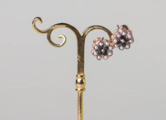 Pendientes Naira Zafiro