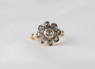 Anillo vintage de compromiso Bari