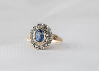 Anillo vintage de compromiso Siena