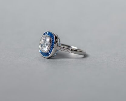 Anillo Casiopeo Azul Oscuro